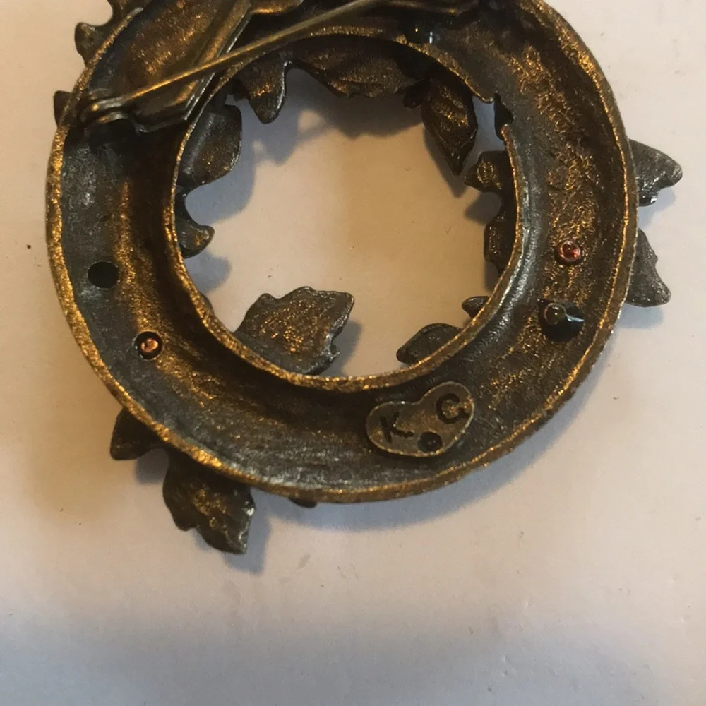 Lot  of Two Fall Leaves and Acorns Pins / Brooches